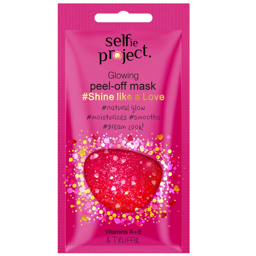 Masca exfolianta pentru fata Shine like a love, 12 ml, Selfie Project