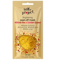 Masca exfolianta pentru fata Shine like a golden queen, 12 ml, Selfie Project
