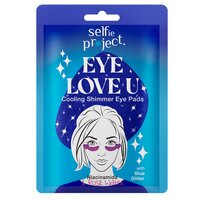 Plasturi racoritori pentru ochi Love U Shimmer Eye Pads, 2 bucati, Selfie Project