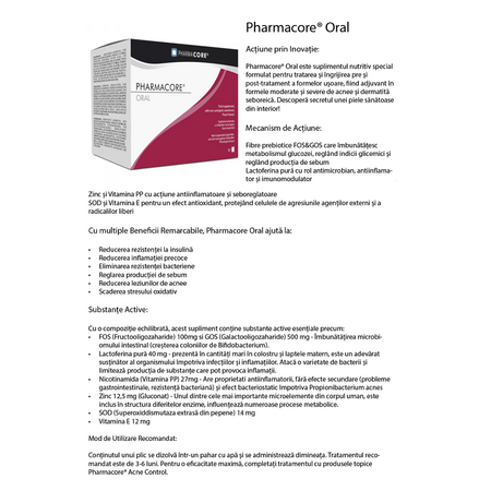 Pachet Pharmacore Oral, 2 x 30 plicuri, Pharmacore 620703