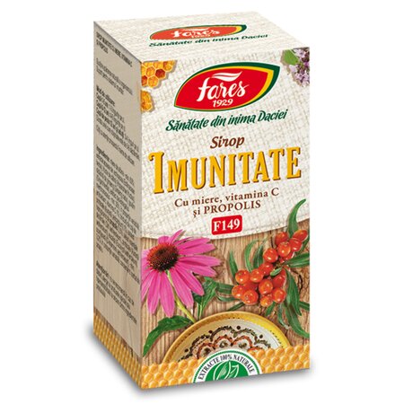Sirop imunitate cu miere si propolis, F149, 100 ml, Fares