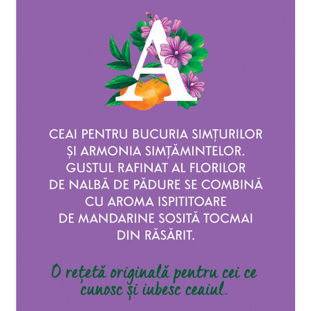 Ceai nalba si mandarine Armonie, 20 plicuri, Fares 621148