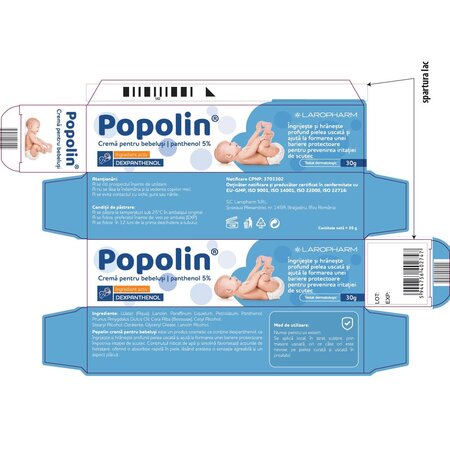Crema pentru bebelusi Popolin, 30 g, Laropharm 705173