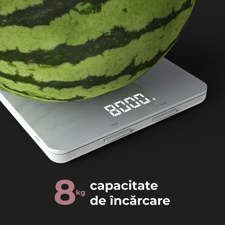 Cantar de bucatarie alb AKS0001S, Aeno 621339