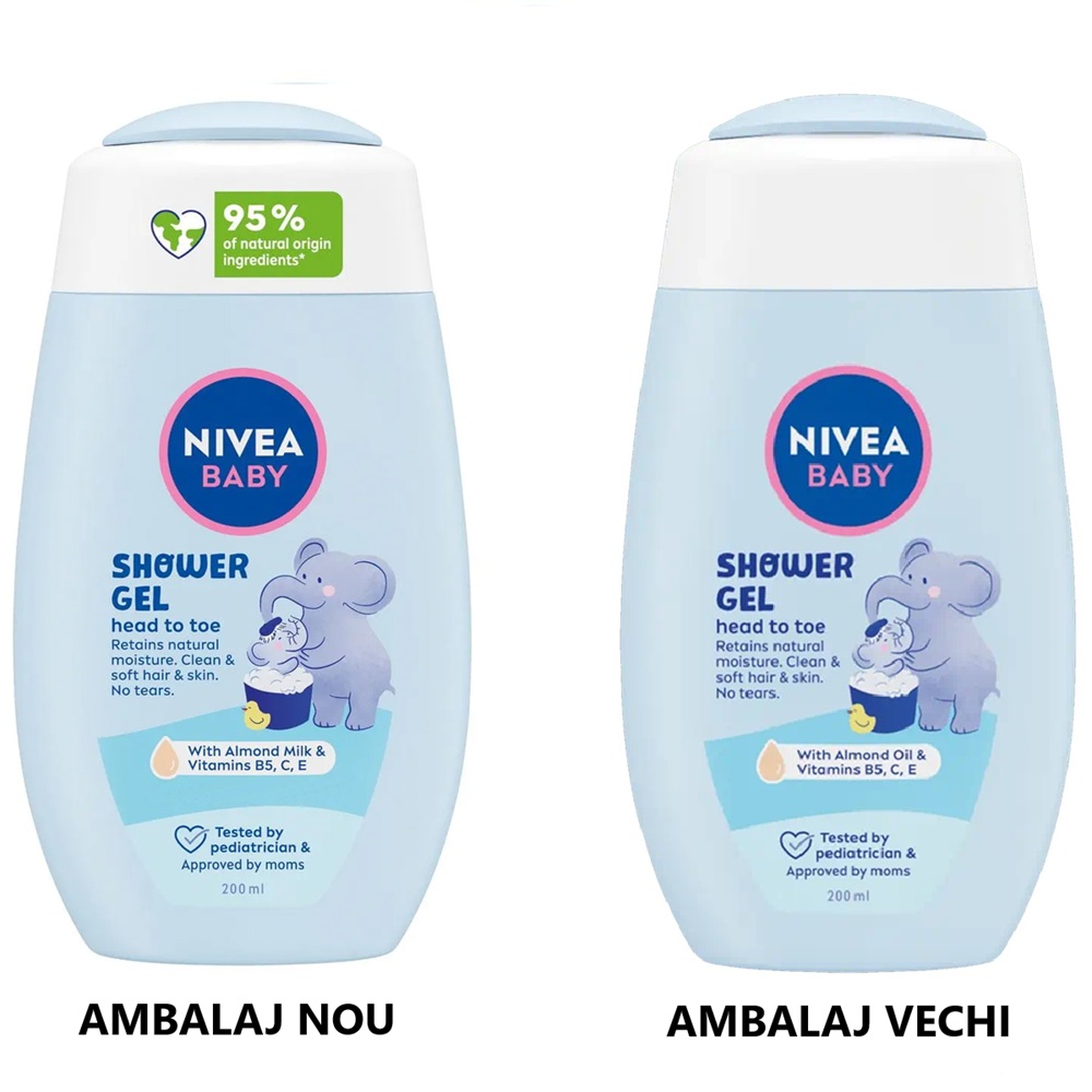 Gel de dus Head to Toe Baby, 200 ml, Nivea