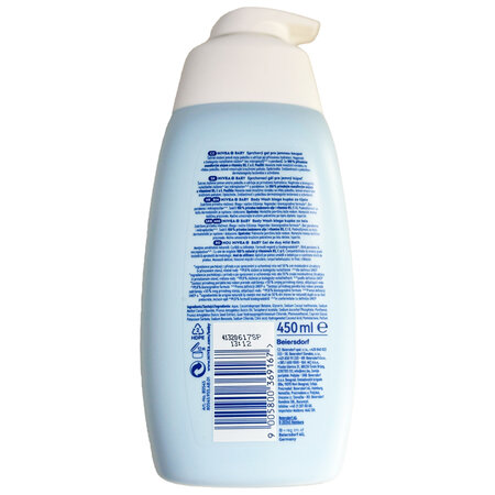 Gel de dus Mild Bath Baby, 450 ml, Nivea 621517