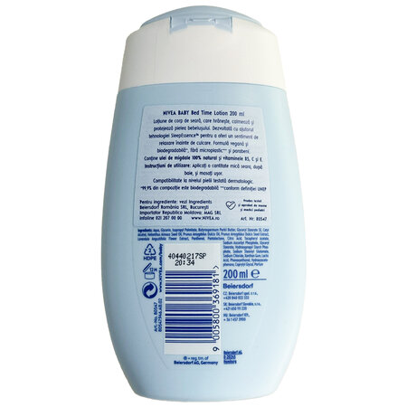 Lotiune de corp Bed Time Baby, 200 ml, Nivea 621523