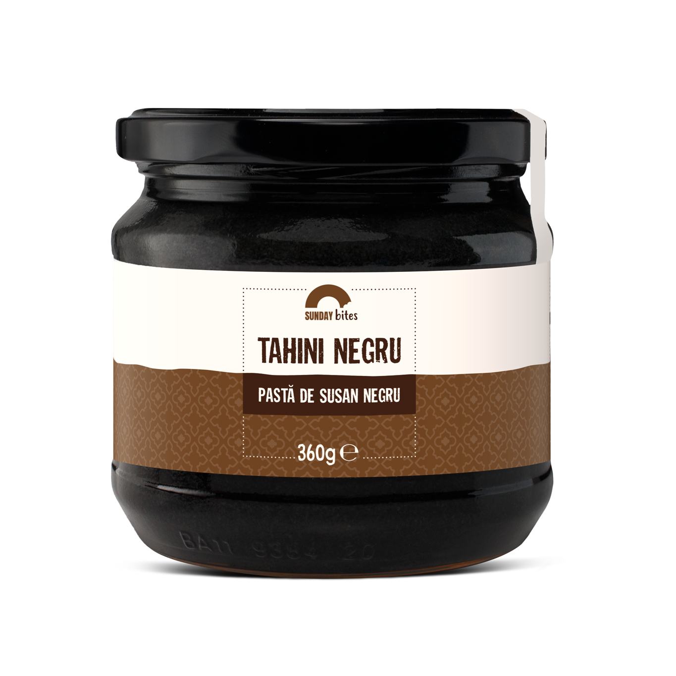 Tahini negru, pasta de susan, 360 g, Sunday Bites