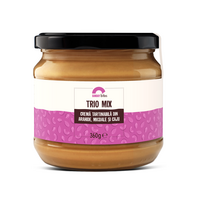 Crema de arahide, migdale si caju Trio Mix, 360 g, Sunday Bites