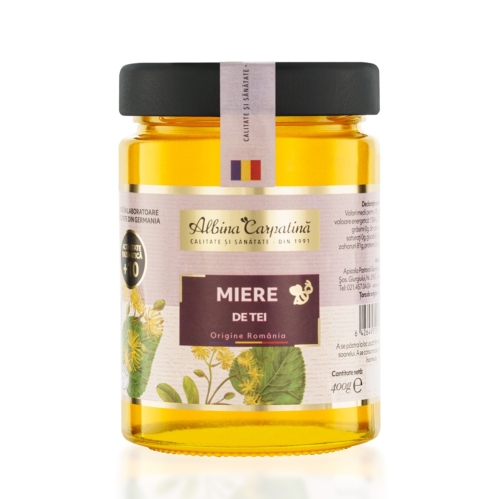 Miere de tei, 400 g, Albina Carpatina