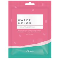 Masca servetel de fata cu pepene rosu Watermelon Hydra Glow, 23 ml, Ariul