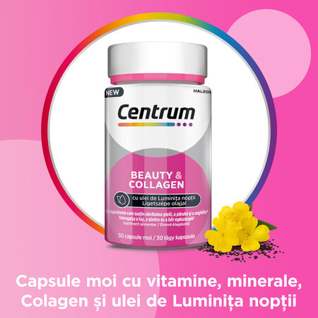 Centrum Beauty & Collagen, 30 capsule moi, Haleon 621707