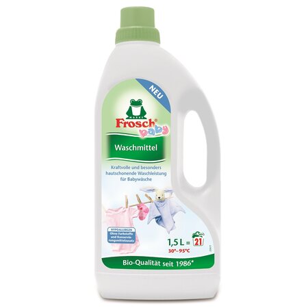 Pachet detergent de rufe cu ingrediente naturale, 5 x 1500 ml, Frosch 621713