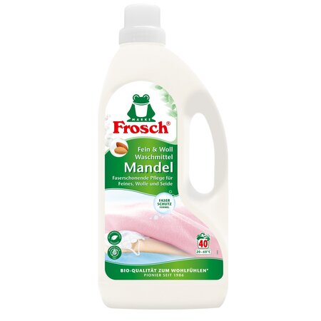 Pachet detergent de rufe cu ingrediente naturale, 5 x 1500 ml, Frosch 621716