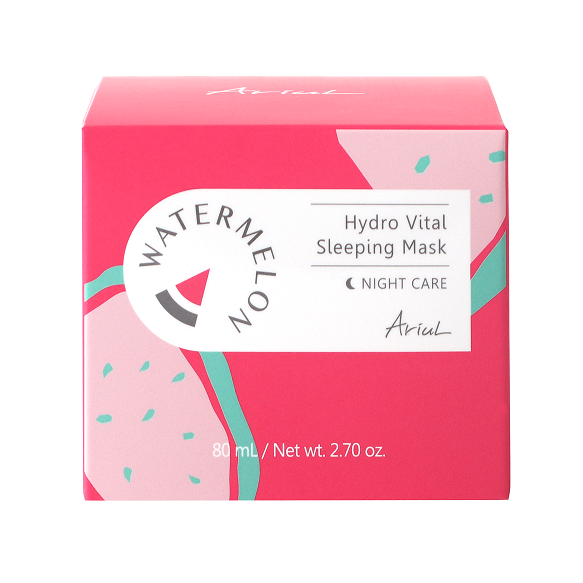 Masca de noapte pentru fata cu pepene rosu Watermelon Hydra Glow, 80 g, Ariul