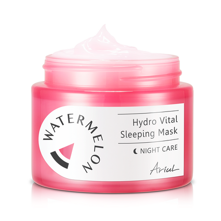 Masca de noapte pentru fata cu pepene rosu Watermelon Hydra Glow, 80 g, Ariul 529904
