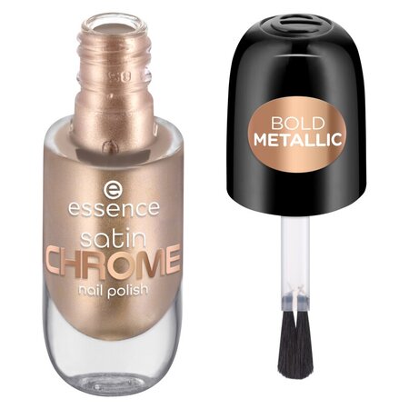 Lac pentru unghii, 01 Robotic Rose Satin Chrome Nail Polish, 8 ml, Essence 621915