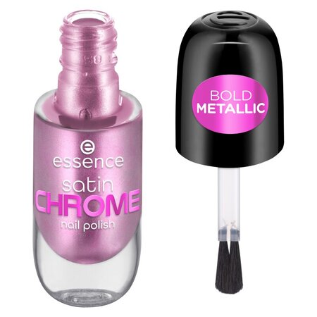 Lac pentru unghii, 02 Artificial Pinktelligence Satin Chrome Nail Polish, 8 ml, Essence 621917
