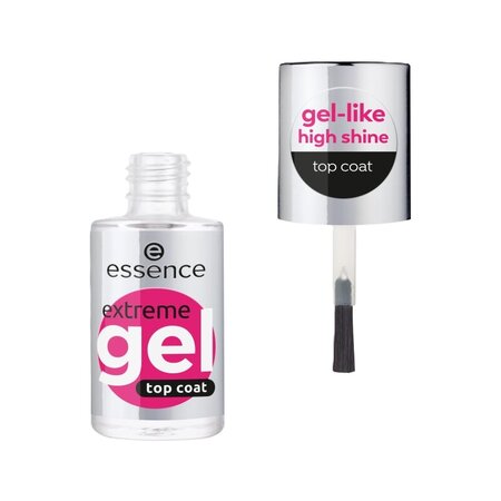 Top coat pentru unghii 01 Gloss to Go Extreme Gel Top Coat, 8 ml, Essence 623433