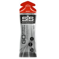 Gel energizant cu aroma de fructi rosii SIS GO Energy Caffeine, 60 ml, Science In Sport
