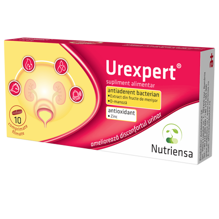 Urexpert, 10 comprimate filmate, Antibiotice SA