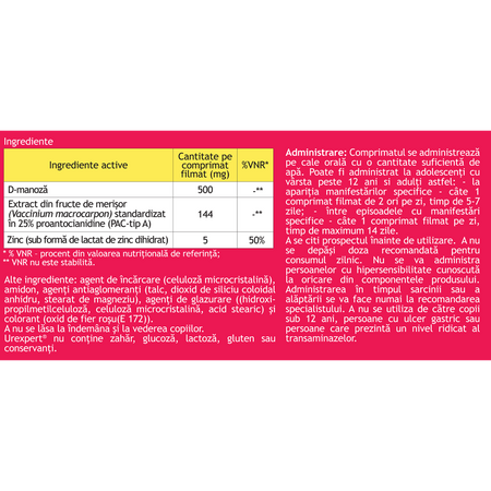 Urexpert, 10 comprimate filmate, Antibiotice SA 706077