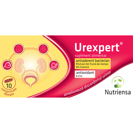 Urexpert, 10 comprimate filmate, Antibiotice SA 706076