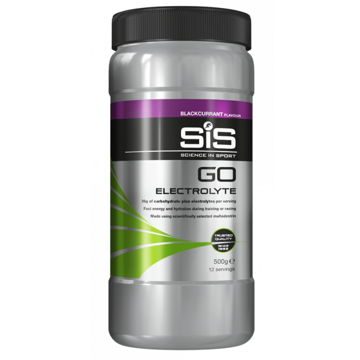 Baututra racoritoare cu aroma de coacaze SIS Go Electrolyte, 500 g, Science In Sport