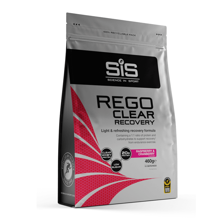 Pudra proteica cu aroma de zmeura si merisoare Sis Rego Clear Recovery, 460 g, Science In Sport