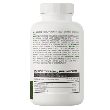 Berberina, 90 tablete vegetale, OstroVit 622019