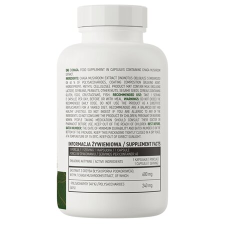 Extract de Chaga, 60 capsule vegetale, OstroVit 622021