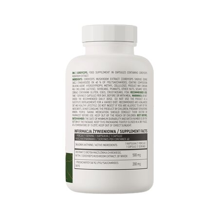 Extract De Codyceps, 60 capsule vegetale, OstroVit 622023