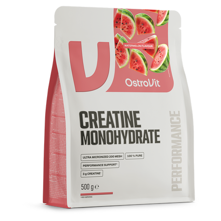 Creatina Monohidrata Cu Aroma De Pepene Verde, 500 g, OstroVit
