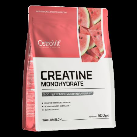 Creatina Monohidrata Cu Aroma De Pepene Verde, 500 g, OstroVit