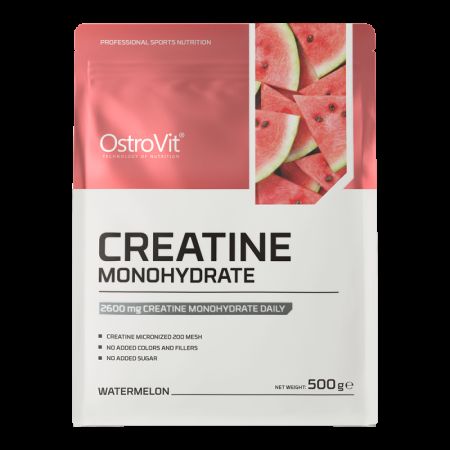 Creatina Monohidrata Cu Aroma De Pepene Verde, 500 g, OstroVit 671820