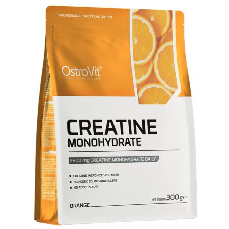 Creatina monohidrata cu aroma de portocale, 300 g, OstroVit 665107