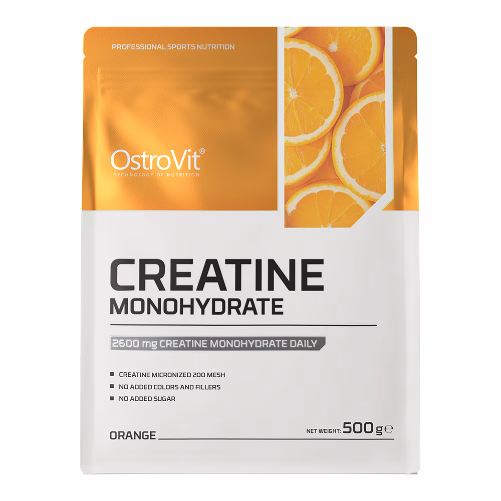 Creatina monohidrata cu aroma de portocale, 500 g, OstroVit