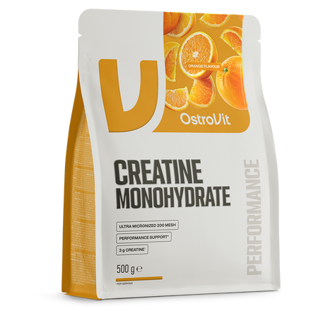 Creatina monohidrata cu aroma de portocale, 500 g, OstroVit