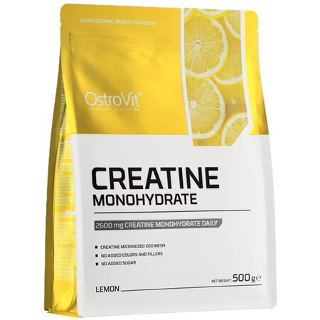 Creatina Monohidrata Cu Aroma De Lamaie, 500 g, OstroVit 693014