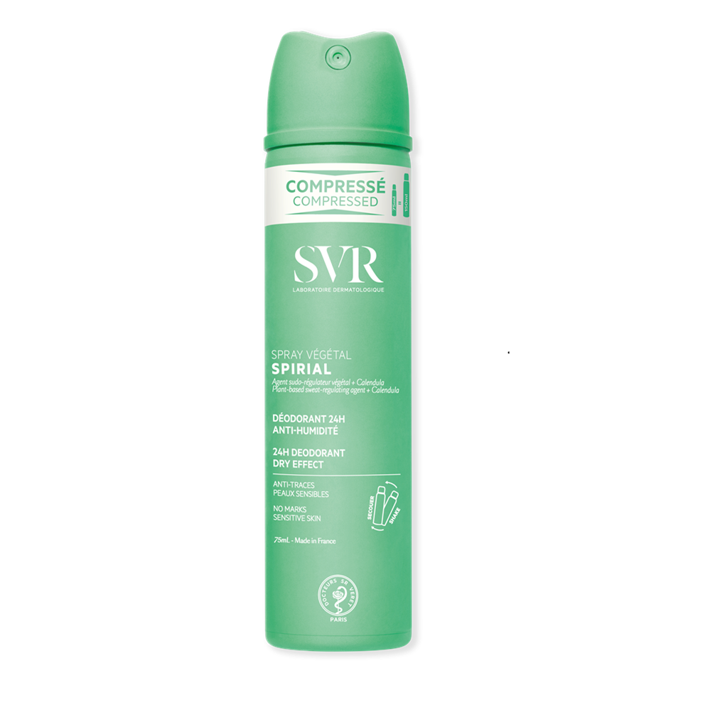 Spray vegetal antiperspirant Spirial, 75 ml, Svr