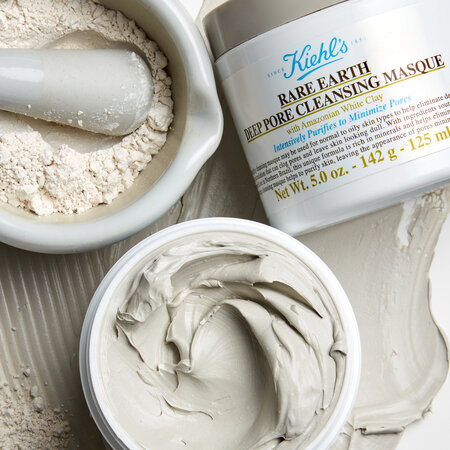 Masca pentru curatarea fetei cu Argila Alba, Deep Pore Cleansing Mask Rare Earth, 28 ml, Kiehl's 622099