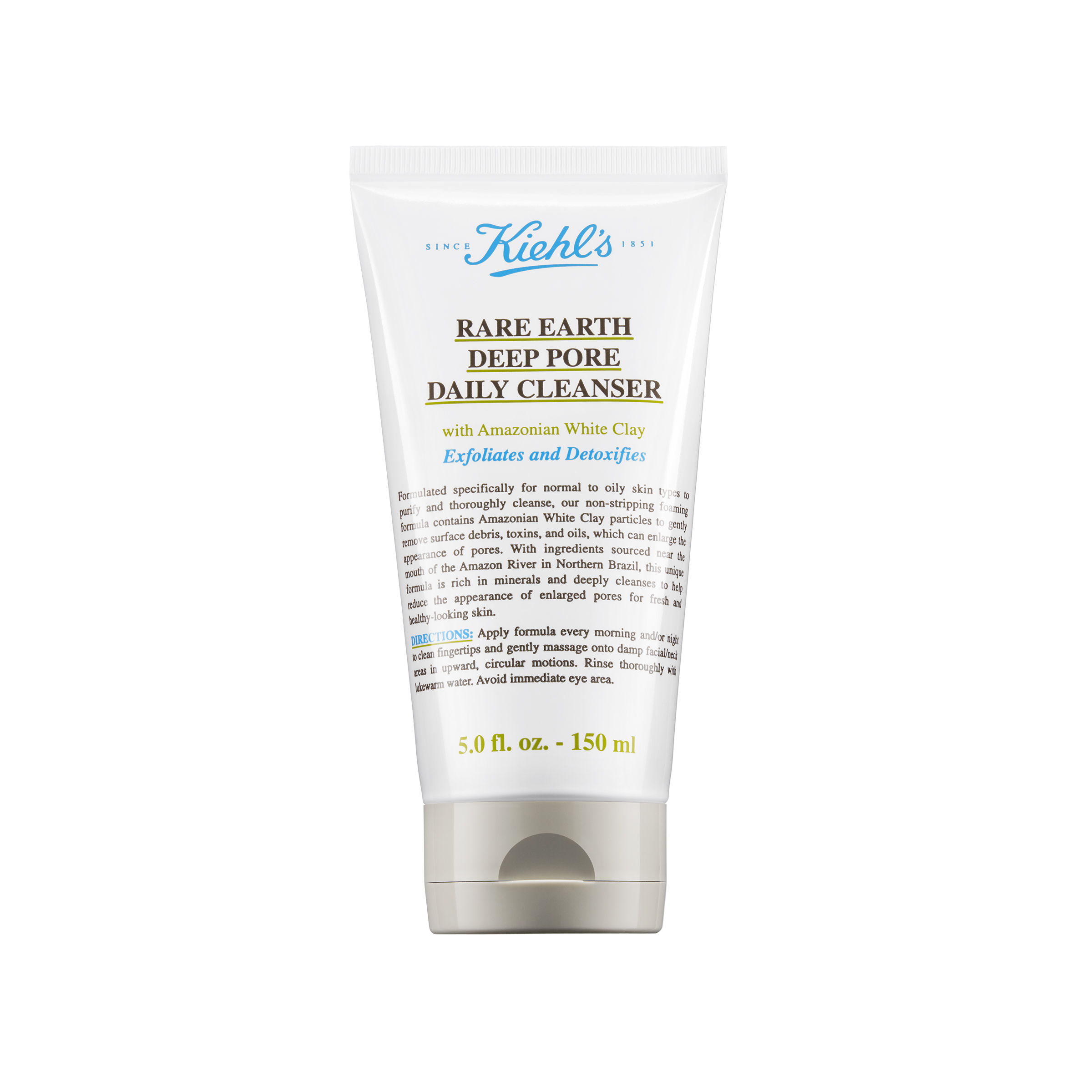 Gel de curatare profunda cu Argila Alba, Deep Pore Cleanser Rare Earth, 150 ml, Kiehl's