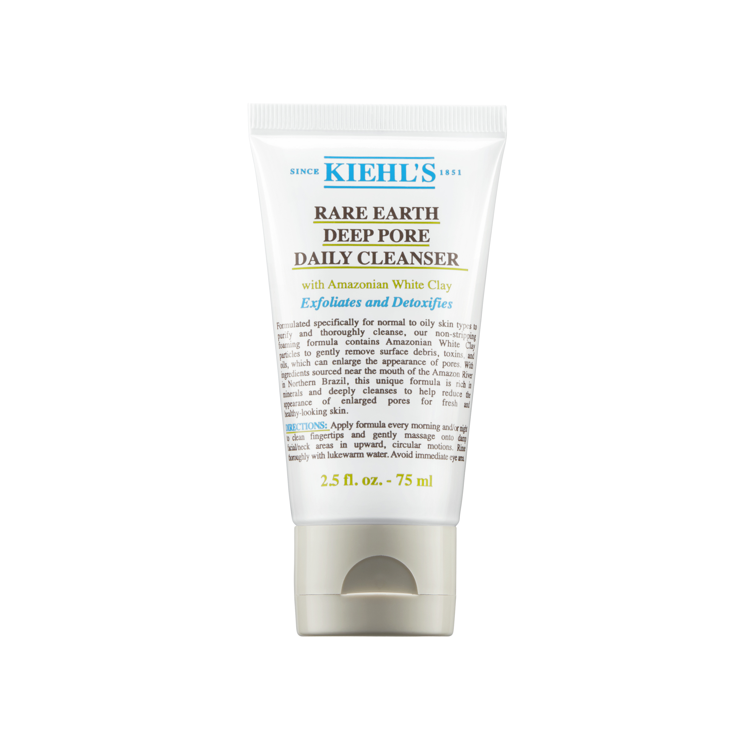 Gel de curatare profunda cu Argila Alba, Deep Pore Cleanser Rare Earth, 75 ml, Kiehl's