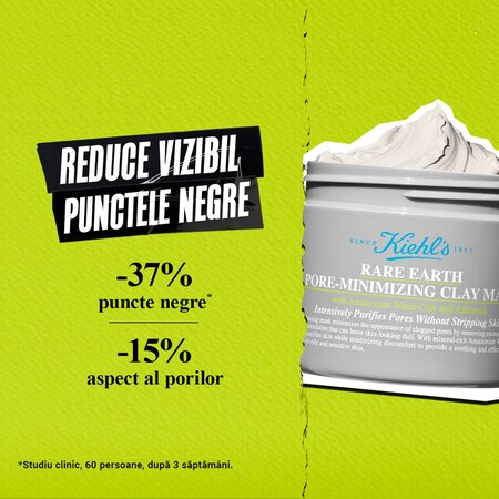 Masca pentru curatarea fetei Rare Earth Deep Pore Cleansing Mask, 125 ml, Kiehl's 714280