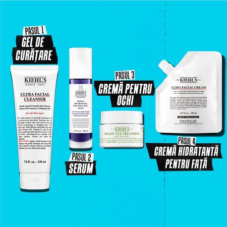 Crema hidratanta pentru toate tipurile de ten Refill Ultra Facial Cream, 150 ml, Kiehl's 714401