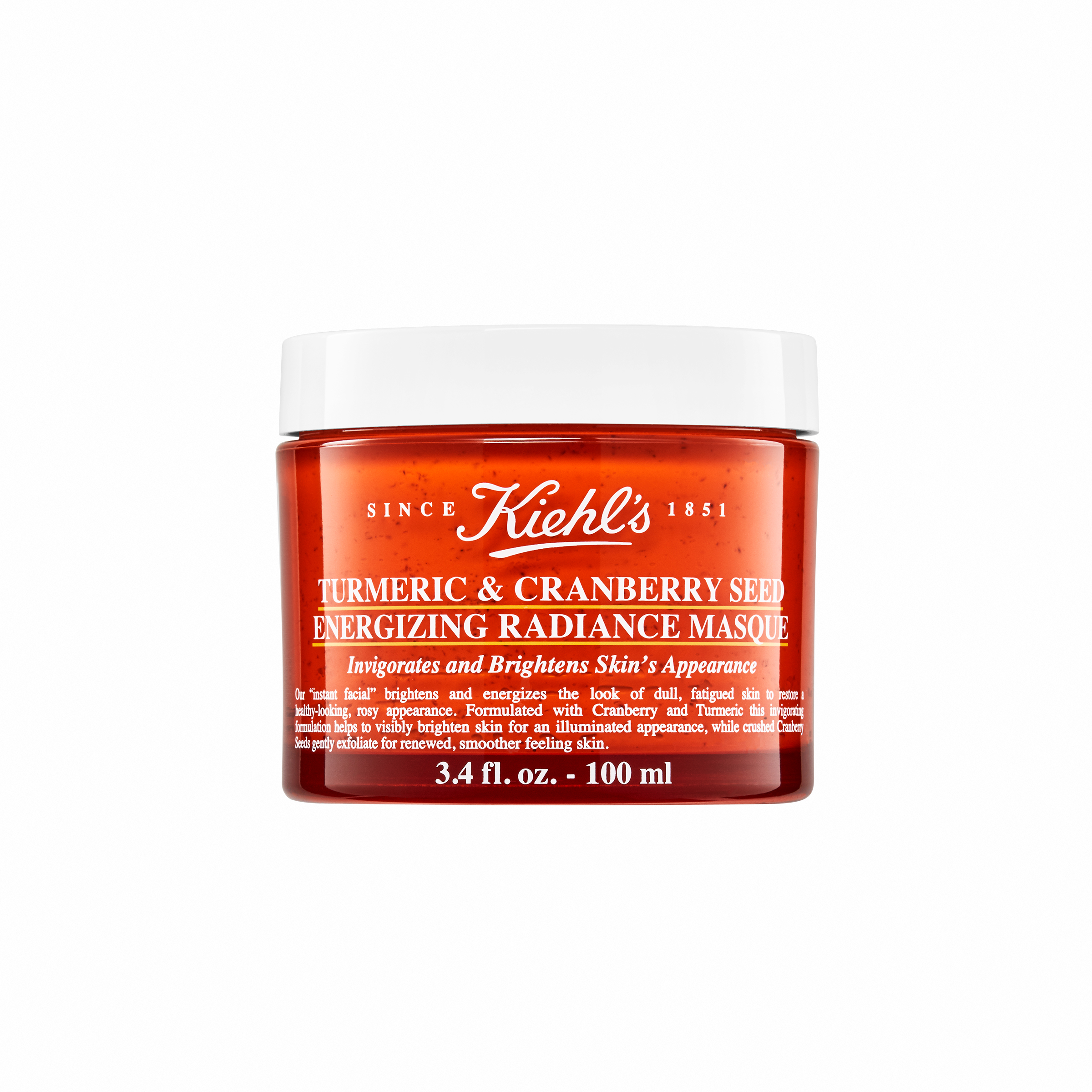 Masca de fata pentru luminozitate Turmeric & Cranberry Seed Energizing Radiance, 100 ml, Kiehl's