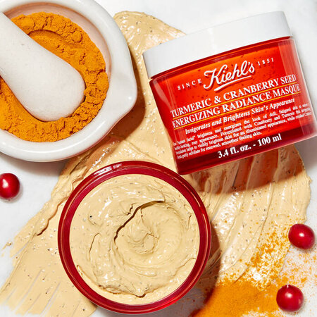 Masca de fata pentru luminozitate Turmeric & Cranberry Seed Energizing Radiance, 100 ml, Kiehl's 622652