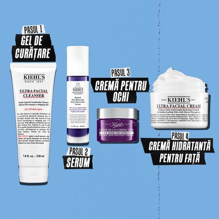 Gel de curatare pentru toate tipurile de ten Ultra Facial Cleanser, 150 ml, Kiehl's 714337