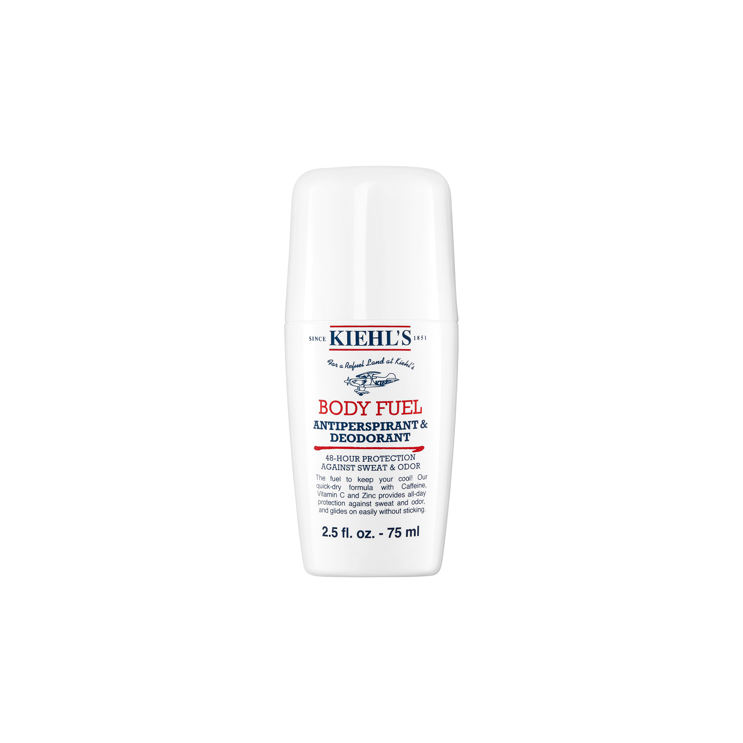 Antiperspirant si deodorant pentru barbati Body Fuel, 75 ml, Kiehl's