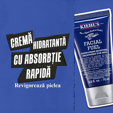Crema energizanta pentru barbati Facial Fuel Treatment for Men, 125 ml, Kiehl's 714211